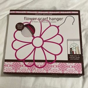 NIB! Pink Flower Scarf Hanger